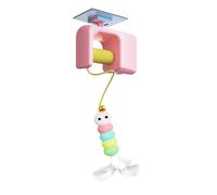 3pcs Interactive Teasing Swings for Cats Teaser Hanging Toys Lightweight Easy to Use for Indoor Cats PzY583 (A, 17cm)