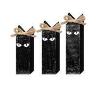 3Pcs Interchangeable Bucolic Wooden Specters Decors Set for Christmas Halloween and Fall Table Displays User Friendly Holiday Party Decors
