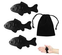 3Pcs Iron Fish, Iron Fish for Iron Deficiency,Cast Iron de Fish,for Vegans, Athletes, Pregnant Women & Kids Safe Iron Supplement Tool for Vegans, Effective and Safe Cooking Tool, 7x4cm, 70g Each
