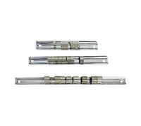 3Pcs Iron Sleeve Racks Bracket Large Small Flying Sleeve Storage Racks for 1/4 3/8 1/2 Drive Size Organization Heavy Duty Port Track