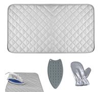 3Pcs Ironing Mat Set, Table Top Ironing Board with Silicone Iron Rest Pad & Heat-Resistant Glove, Foldable Portable Ironing Pads for Travel, Home & Craft Projects