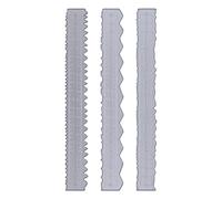 3pcs Irregular Edges Ruler DIY Making Carbon Steel Embossing Attractive Decorative Lightweight Card Tool for Paper Crafts Photo Album Decoration Spellbinders XCUT Die Cutting Machines