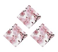 3PCS Japanese Cherry Blossom Car Air Freshener Hanging Scented Cards Cute Black Car Fresheners Long Lasting New Cars Scents for Women Men Natural Air Freshener with Lanyard Automotive Freshies