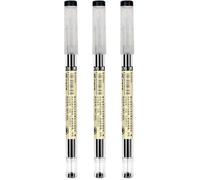 3Pcs Japanese Gel Pen Black Ink Maker Pen School Office Student Exam Writing Stationery Supplies Durable Gel Ink Rollerball Pens (0.35mm)