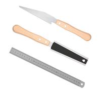 3PCS Japanese Saws for Woodworking with 1 PCS Stainless Steel Ruler, Double Edge Saw Portable Pull Wooden Handle Fine Tooth for DIY Woodworking Furniture Making