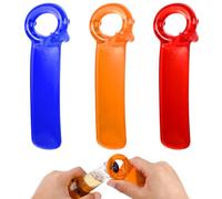 3pcs Jar Openers, Manual Can Lid Opener Jar Key Tool Can Opener for Seniors Elderly Women Children Weak Hands (Orange, Red, Blue)