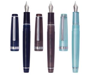 3PCS Jinhao 82 Transparent Fountain Pens, Iridium Nib with Ink Converter