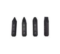 3Pcs JIS Impact Screwdriver Bits and 1Pcs Slotted Impact Bit for Manual Impact Driver, 5/16" Hex Shank, S2 Alloy Steel,36mm Long- Ideal for Japanese Automotive & Motorcycle Repairs (JIS #1+#2+#3+SL8)