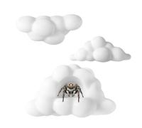 3pcs Jumping Spider Cloud Platforms with Magnetic Mounting, 3 Styles 3D Printed Enclosure Accessories for SpidersTarantula Hide Hideout Climbing Resting Habitat Decor