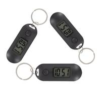 3pcs Keychain Digital Watches for Students Back to School Decor Black