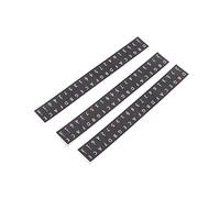 3Pcs Keys Stickers, 17 Key Kalimba Staff Labels Thumb Piano Button Musical Note Decoration (Black)