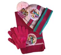 (3pcs Kids Boys Girls Beanie Hat Scarf Gloves Princess Elsa Sofia Minnie Winter Set Suitable For 3-8 Years) 3pcs Kids Boys Girls Beanie Hat Scarf Gloves Princess Elsa Sofia Minnie Winter Set Suitable 