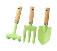 3pcs Kids Gardening Tool Set Featuring Metal and Wood Designs for Fun Family Time in The Garden Planting Digging Outdoor Children's Garden Set