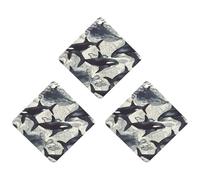 3PCS Killer Whale Car Air Freshener Hanging Scented Cards Cute Gray Car Fresheners Long Lasting New Cars Scents for Women Men Natural Air Freshener with Lanyard Automotive Freshies