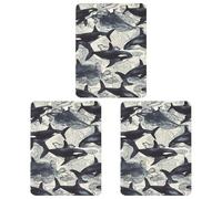 3PCS Killer Whale Car Air Freshener Hanging Scented Cards Cute White Car Fresheners Long Lasting New Cars Scents for Women Men Natural Air Freshener with Lanyard Automotive Freshies