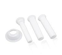 3pcs Kitchen Meat Grinder Sausage Stuffer Filling Tubes Sausage Maker Funnels Nozzles with Base