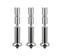 3pcs Kobra 3 Max Nozzle 2 * 0.4+0.6MM Integrated Quick Swap Hardened Steel Nozzle High Flow High Speed Hot End Spray Nozzle for Anycubic Kobra 3 Max 3D Printer