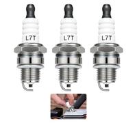 3PCS L7T Spark Plugs Replacement,Lawnmower Spark Plug for NGK BPMR7A, Champion CJ8 RCJ6Y RCJ7Y | High Performance Spark Plug for Reliable Ignition and Engine Efficiency for Stihl 017 018 MS170 MS180