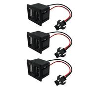 3pcs Lamp Clip on Charging Outlet Power Sockets with Double USB Port for Efficient Multiple Devices Charging Conference Room Port