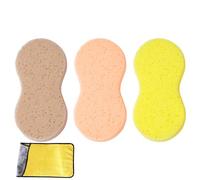 3PCS Large Car Sponge for Car Cleaning, Car Wash Sponge with Drying Towel, Multi-Purpose Cleaning Sponge, Jumbo Sponges- Anti Scratch, Easy Grip for Car Screen Wash & window cleaning