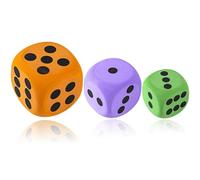3Pcs Large Dice, Giant Dice for Children,Christmas Games Math Teaching Party Supplies