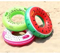 3Pcs Large Inflatable Pool Float with Handles Fruit Swim Rings Swimming Pool Tubes for Teens Pool Rings Summer Beach Themed Party (Watermen Kiwi Pitaya)