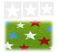 3Pcs Large Star Stencil, Reusable Star Template Different Sizes Home Decoration Arts Paper for Painting on Lawn Wood Paper Fabric Independence Day Project