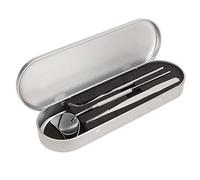 3pcs Lash Lift Tools Set, Stainless Steel Eyelash Separator Mirror Tweezers Kit, Professional Eyelash Extension Tools with Moon Mirror and Storage Box, for Lash Artists and Beginne (Silver)