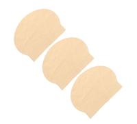 3pcs Latex Bald Cap with Smooth Seamless Finish, Sturdy Headwear | Beige Emulsion Material, Shape Retention for Cosplay and Halloween, for Makeup Artists Backstage