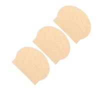 3pcs Latex Bald Head Caps Flesh Tone Smooth Finish Men | Beige Colour with Seamless Surface, Stops Makeup Smudging, for Drama Classes and Prosthetic Appliances