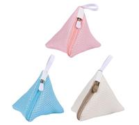 3pcs Laundry Bag Set, Washing Machine Bags for Bras & Delicates, Mini Triangle Mesh Wash Bags, Small Laundry Net Pouches