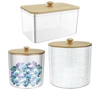 3Pcs Laundry Pod Storage Container Washing Tablets Storage Box with Lid Laundry Pod Holder Dryer Sheet Dispenser Detergent Pod Holder Washing Pod Powder Storage Container Laundry Organiser Storage Jar