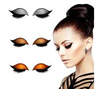 3pcs Lazy Eye Shadow Eyelash Patch, Eyeshadow Eyelashes Make-Up Stickers, Quick Eye Makeup Solution for Busy Beauty Enthusiasts, Lazy Eyelash Stickers