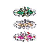 3Pcs Leaf Flower Animal DIY Full Drill Diamond Hair Style Headdress DIY Full Drill Diamond Hair Clips Hair Styling Decor