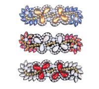 3Pcs Leaf Flower Animal DIY Full Drill Diamond Hair Style Headdress DIY Full Drill Diamond Hair Clips Hair Styling Decor
