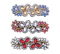 3Pcs Leaf Flower Animal DIY Full Drill Diamond Hair Style Headdress DIY Full Drill Diamond Hair Clips Hair Styling Decor