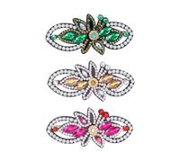 3Pcs Leaf Flower Animal DIY Full Drill Diamond Hair Style Headdress DIY Full Drill Diamond Hair Clips Hair Styling Decor
