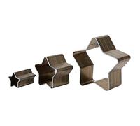 3Pcs Leather Hole Punch Set, Multi Shape Hollow Leather Cutting Dies, Heart Star Water Drop Craft Puncher Tool for DIY Belt Jewelry Making