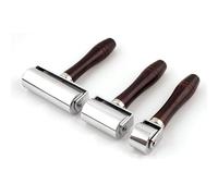 3Pcs Leather Press Edge Roller, Leather Edge Creaser and Smoother for Leather Glue Laminating, Quilting, Platen Tools
