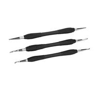 3PCS Leather Press Rub Tool, Stainless Steel Leather Craft Modeling Tools for Household Crafting Leathercraft