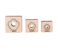 3Pcs Leather Punching Die Set Flower Petal Shape Alloy Steel Kit For Diy Craft Projects