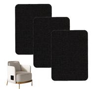 3Pcs Leather Repair Patch Flax Self Adhesive Leather Repair Patches Black Car Seat Repair Kit Fabric Tents Furniture Sofa Repair Patch Leathers Glue for Sofa Patches Tape 20x28cm