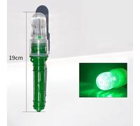 3pcs LED Boat Signal Lights for Kayak Canoe Raft, Fish Attracting Navigation Aids, Fishing Net Buoy Marker Lights, Battery Powered, Red Green Blue Yellow White(green)
