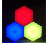 3PCS LED Hexagonal Wall Light Honeycomb Night Lights DIY Modular Touch Sensitive Lamps Creative Geometry Assembly for Home Office Hotel Bar