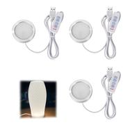 3pcs LED Lamp Kit 001, 3 Colors Adjustable Dimmable 5V USB Powered Lighting for Bambu Lab H2D/X1/P1P/A1 Mini Makerworld and Anycubic Makeronline 3D Printers Light DIY Hardware