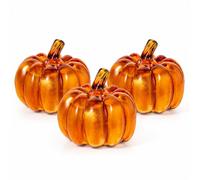 3PCS LED Pumpkin Set,Battery Operated LED Orange Pumpkin Lanterns Halloween | Decorations & Autumn Decorations - Light Up Pumpkins for Indoor Seasonal Displays, Table Centrepieces & Autumn Home Décor