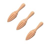 3PCS Lemon Squeezer Reamer Wooden Reamer for Lemon Citrus Cone Juicer