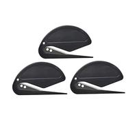 3PCS Letter Opener Knife Stainless Steel Envelope Openers Lightweight Mail Slitters Letter Knives Letter Opener Mail Slitter Envelope Opening Set Stainless Steel Opener Black
