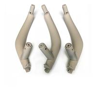 3PCS LHD RHD for X5 X6 F15 F16 2014 2015 2016 2017 2018 Interior Door Left Right Pull Handle Trim Cover Interior Handle Trim Panel Handle Cover(LHD Oyster Set)