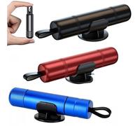 3Pcs Life Hammer with Seatbelt Cutter, Safe Hero Life Hammer, Emergency Car Window Breaker 2-in-1 Window Breaker and Seat Belt Cutter for Car Safety, Cars Safety Hammers, Red, Black and Blue